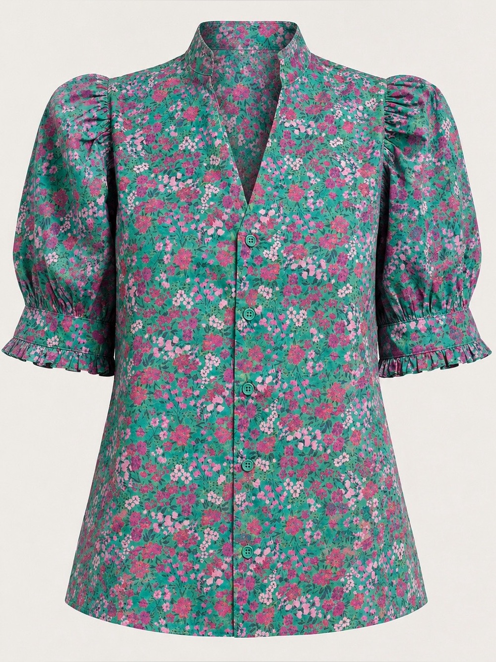 NWOT Entro Floral Blouse Size Small